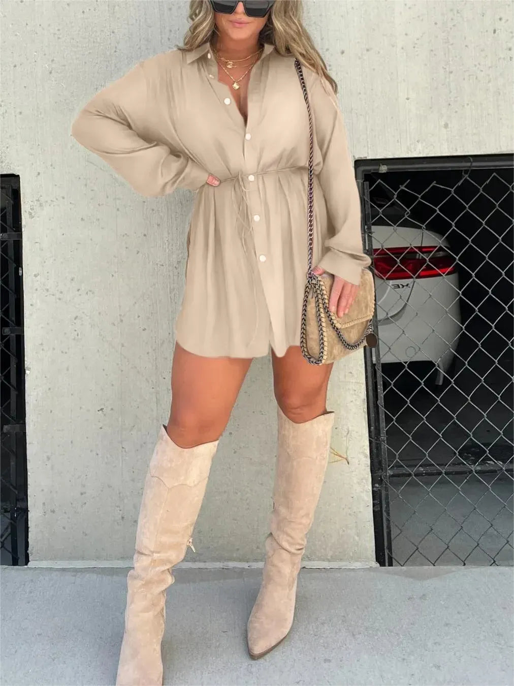 Satin Covered Nights Romper Set(Buy 2 Free Shipping)