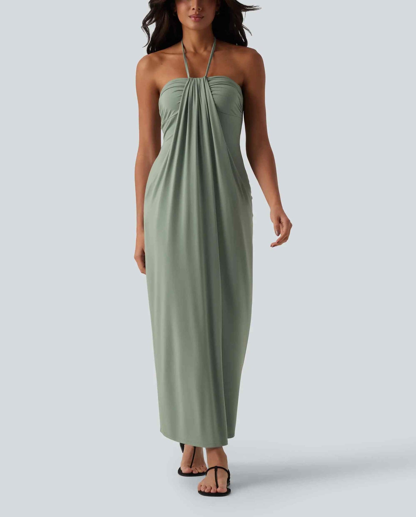 Women's Backless Tie-Strap Maxi Dress with Pockets(buy 2 free shipping)