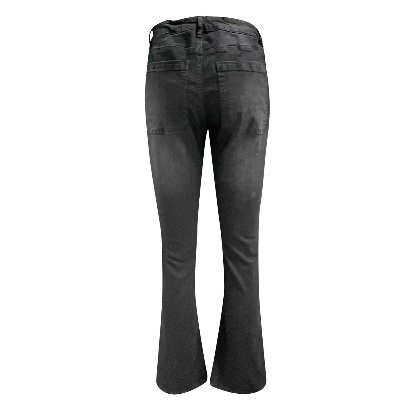 70S HIGH RISE STRETCHY BUTTONS BELL BOTTOM JEANS(Buy 2 Free Shipping)