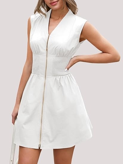 Women's Utility Style Zip Front Tank Dress(Buy 2 Free Shipping)