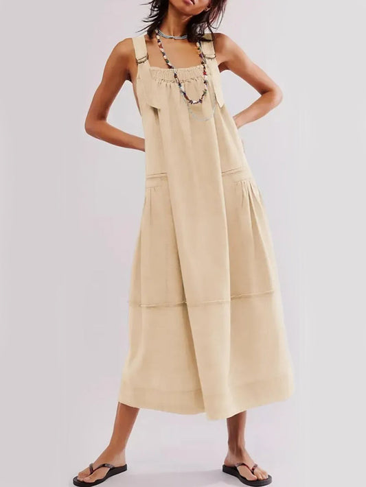 Limited time sale🔥Women's Versatile Overall Maxi Dress