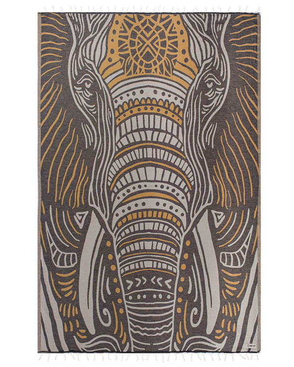 🏖️Daisy Turtle Turkish Cotton Beach Towel – Oversized Sand Resistant Quick Dry Towel