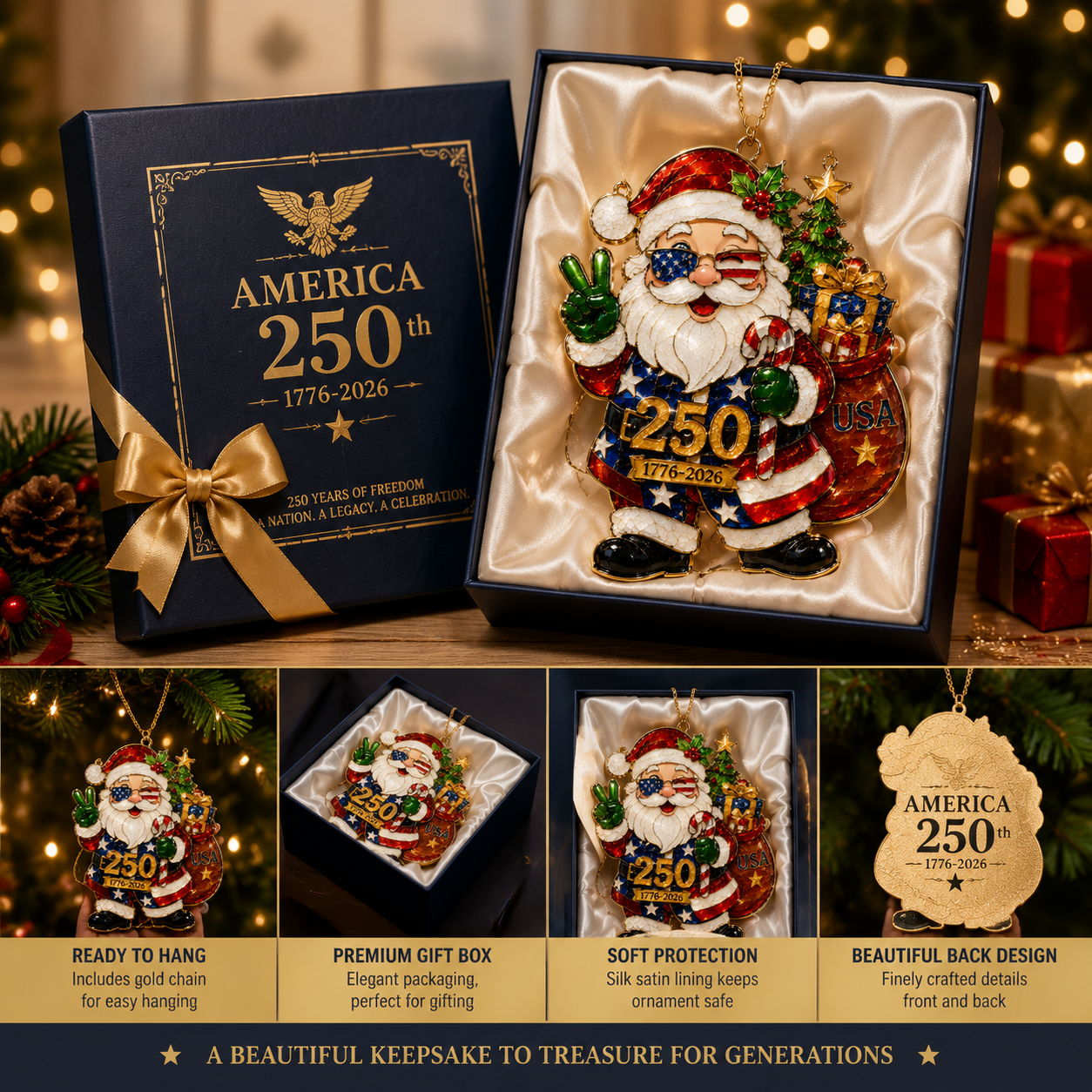 ✨ Limited anniversary edition✨⏰49% OFF!🔥Santa Claus Christmas tree ornament