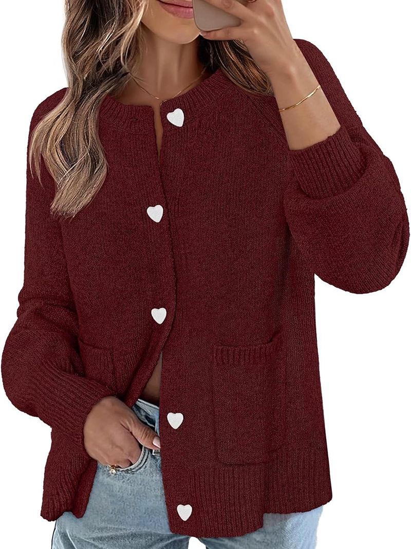 Women's 2025 Fall Trendy Chunky Knit Button Up  Winter Long Sleeve Open Front Coats(BUY 2 FREE SHIPPING)