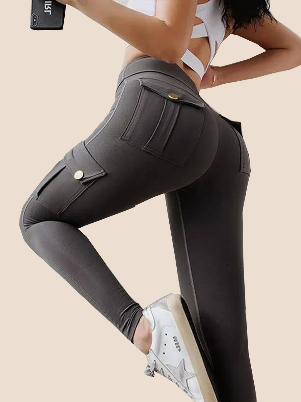 Women's Pocket Sexy Stretch Leggings Fitness Track Pants