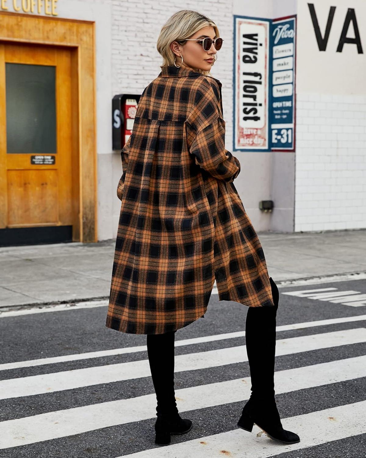 Women's Button Down Plaid Flannel Shirts (Buy 2 Free Shipping)