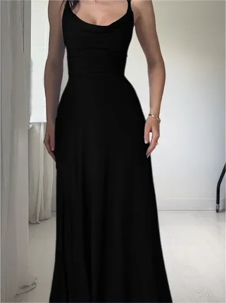 NEW DRAPE SUSPENDER DRESS WITH BUILT-IN BRA(buy 2 free shipping)