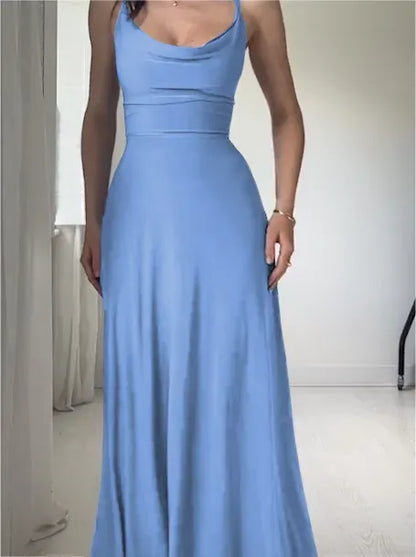 NEW DRAPE SUSPENDER DRESS WITH BUILT-IN BRA(buy 2 free shipping)