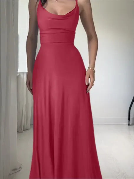 NEW DRAPE SUSPENDER DRESS WITH BUILT-IN BRA(buy 2 free shipping)
