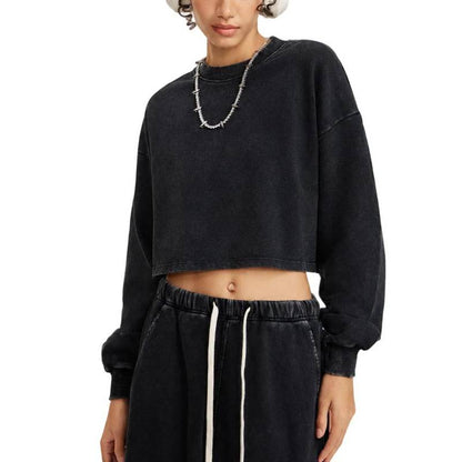 Women's Cropped Long-Sleeve T-Shirt