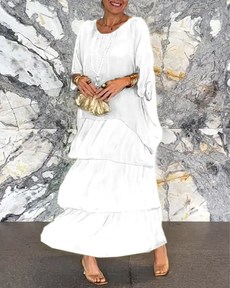 ARTISTIC STYLE CHIFFON LOOSE DRESS(BUY 2 FREE SHIPPING)