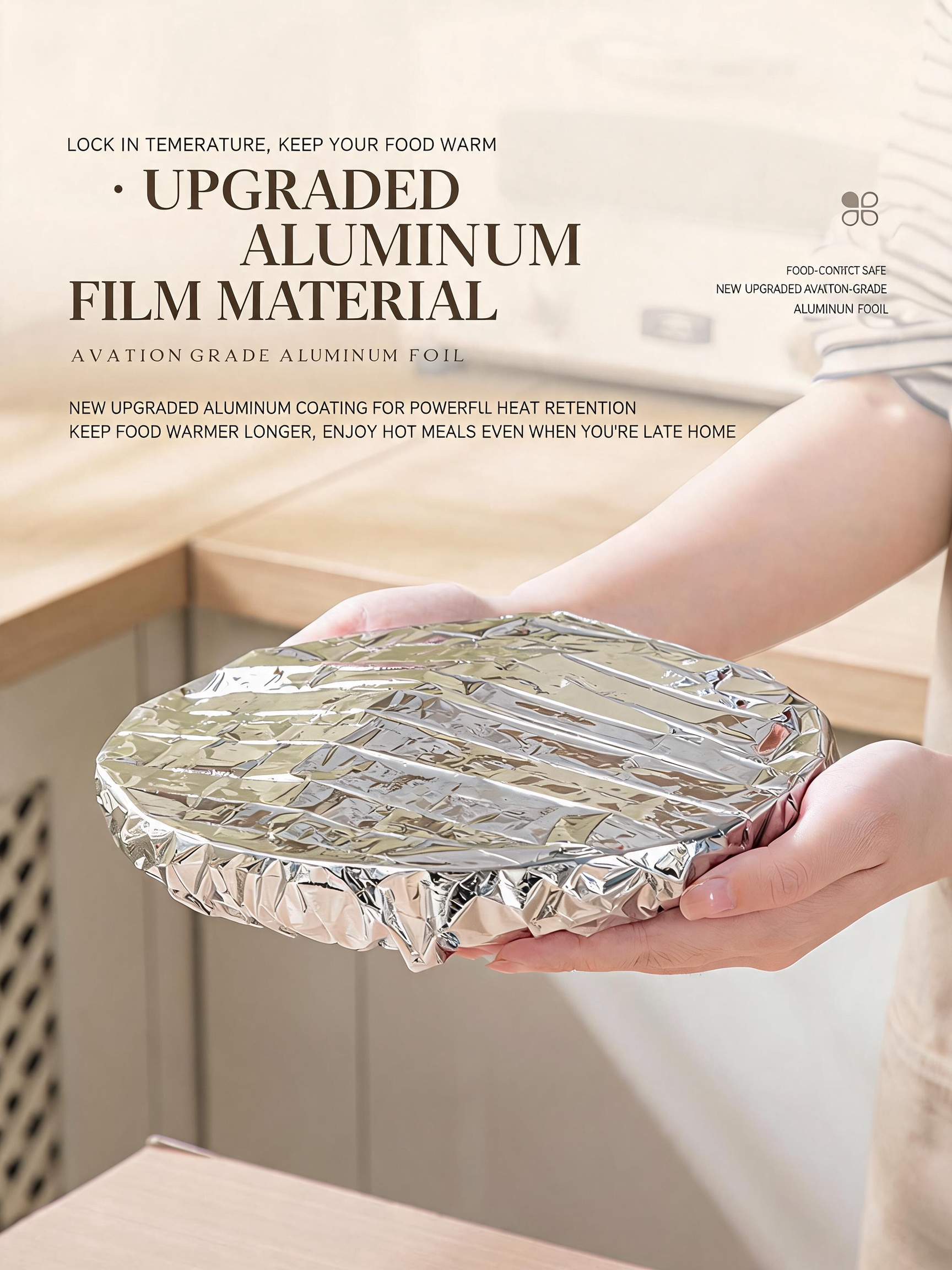 Elastic Aluminum Foil Food Stretch Cover 🍽️