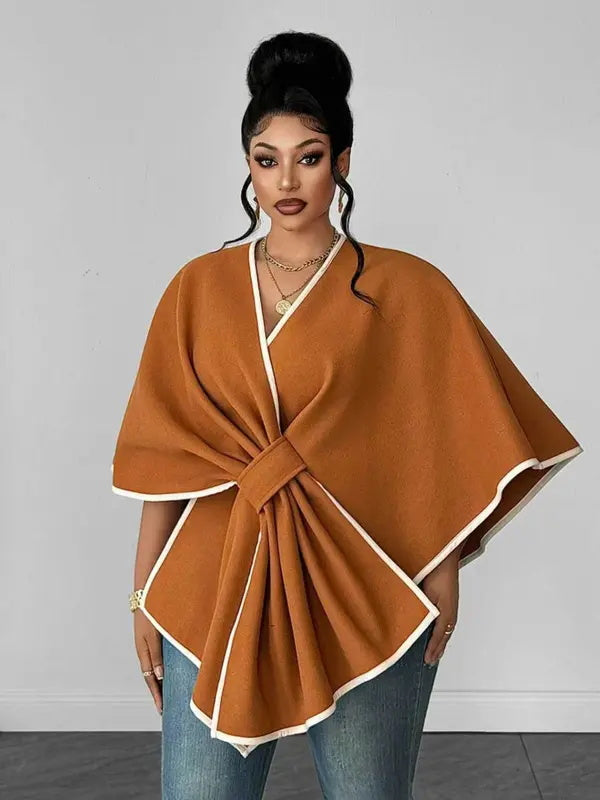 HOT SALE-Plus Size Women's Autumn/Winter Fashion Solid Color Shawl