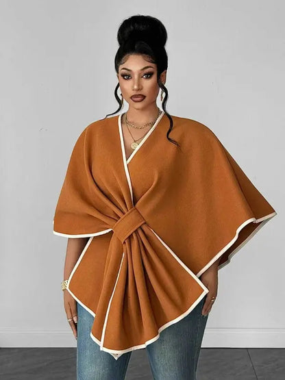 HOT SALE-Plus Size Women's Autumn/Winter Fashion Solid Color Shawl