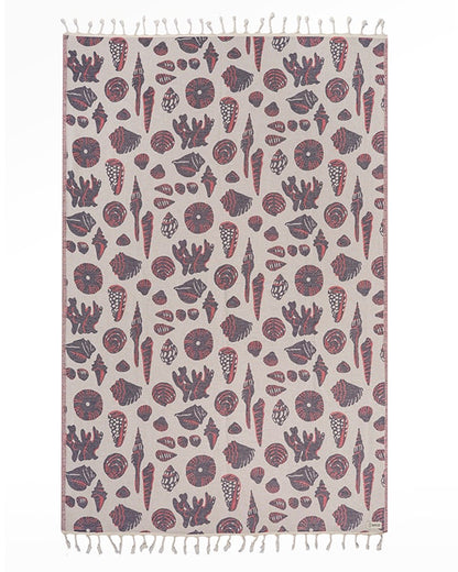 🏖️Daisy Turtle Turkish Cotton Beach Towel – Oversized Sand Resistant Quick Dry Towel