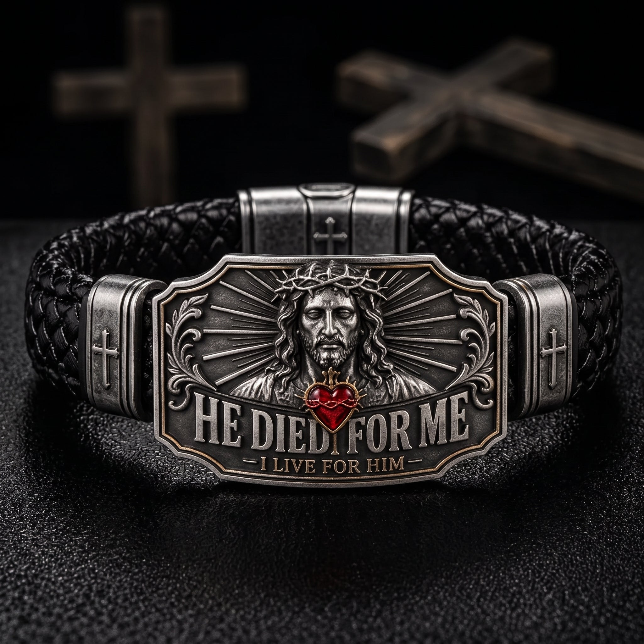🕊️ "He Died For Me" Bracelet – A Sacred Reminder of Redemption