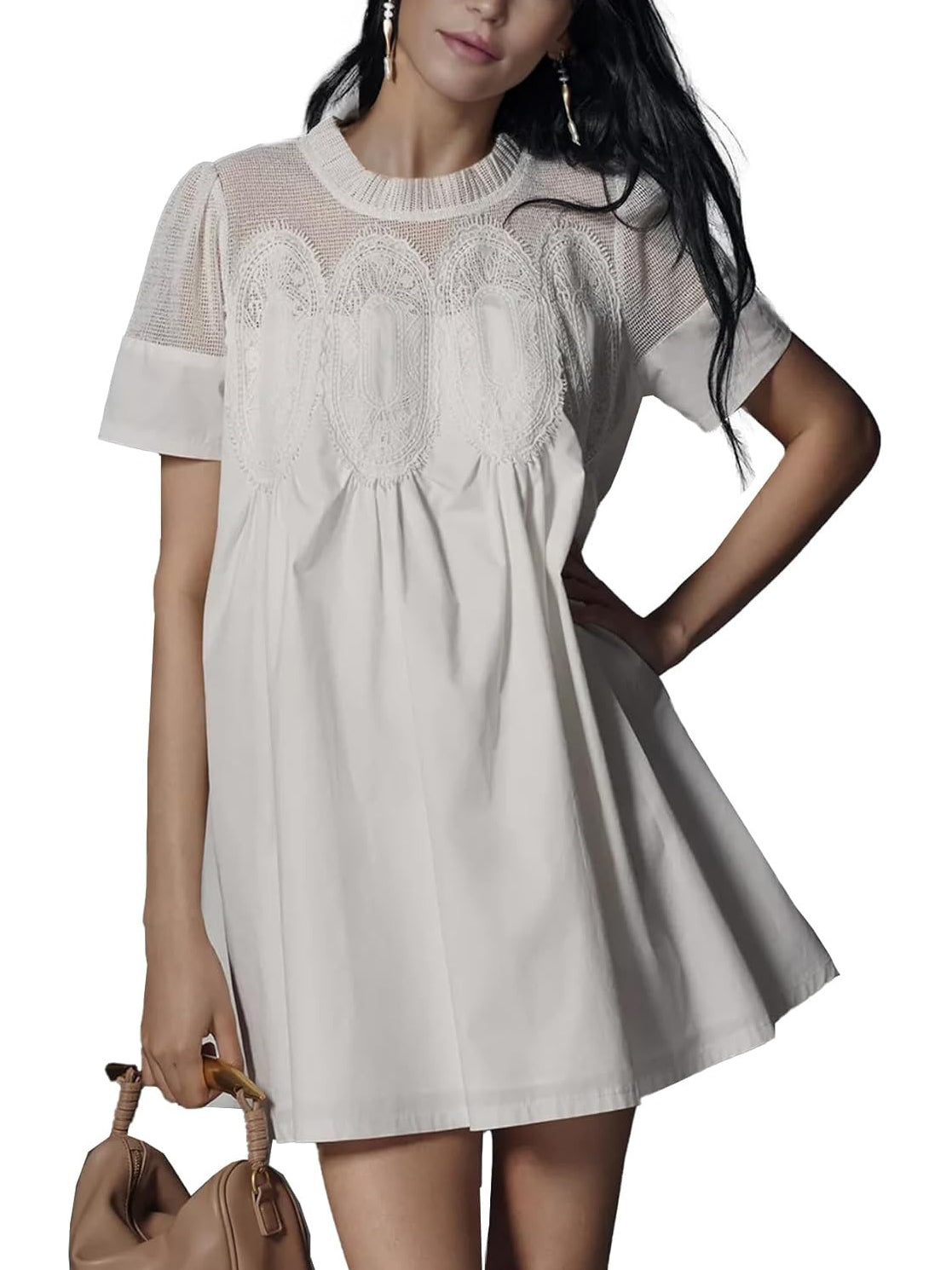 Women's Lace Patchwork Dress