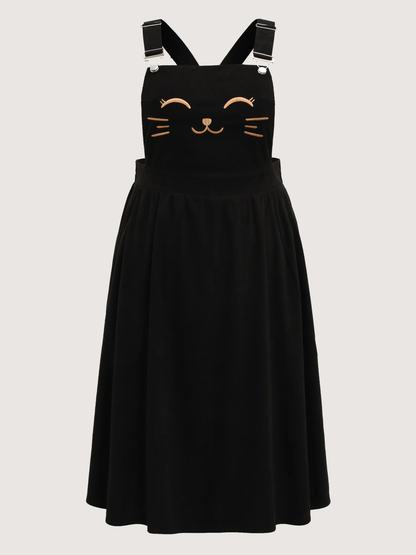 Cute Cat Overall Dress