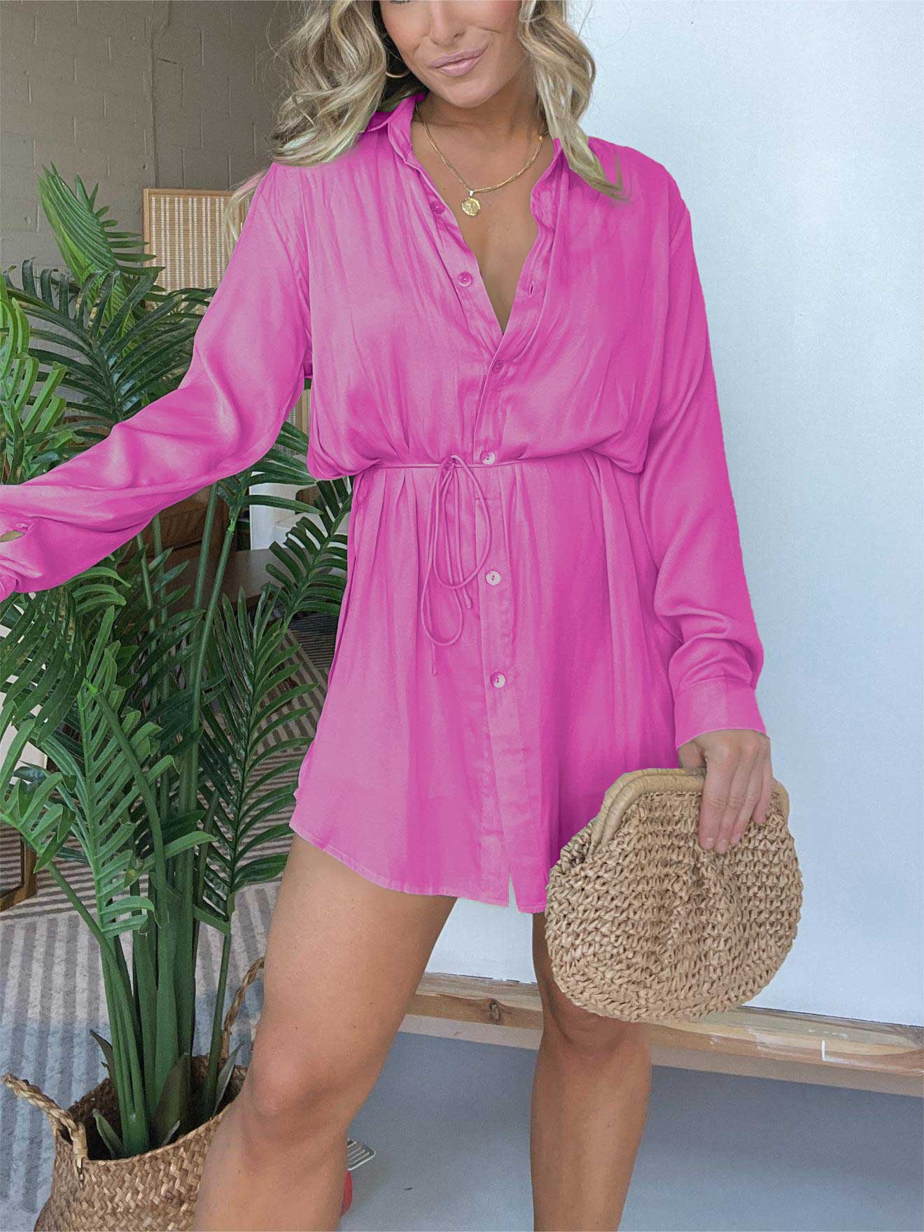 Satin Covered Nights Romper Set (Buy 2 Free Shipping)