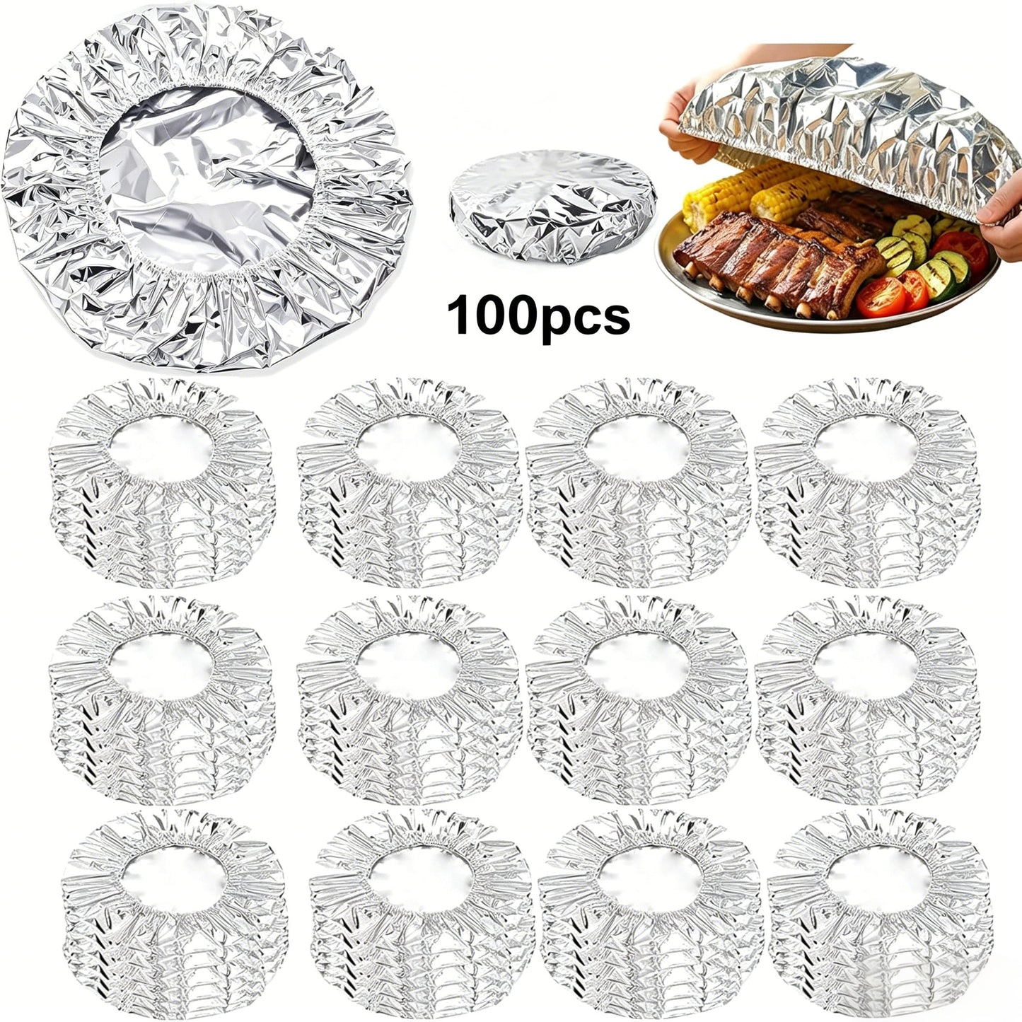 🥘Aluminum Foil Heat Shield Covers – No Plastic