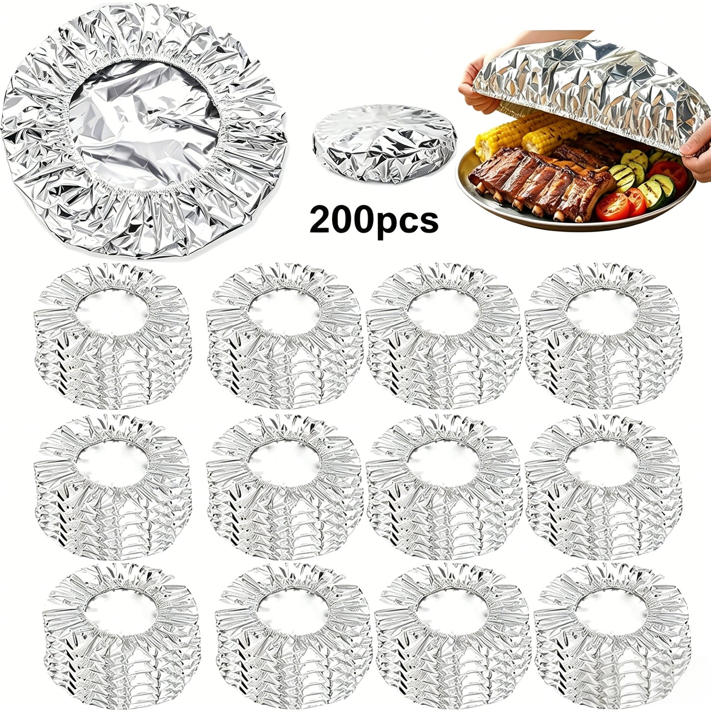 🥘Aluminum Foil Heat Shield Covers – No Plastic