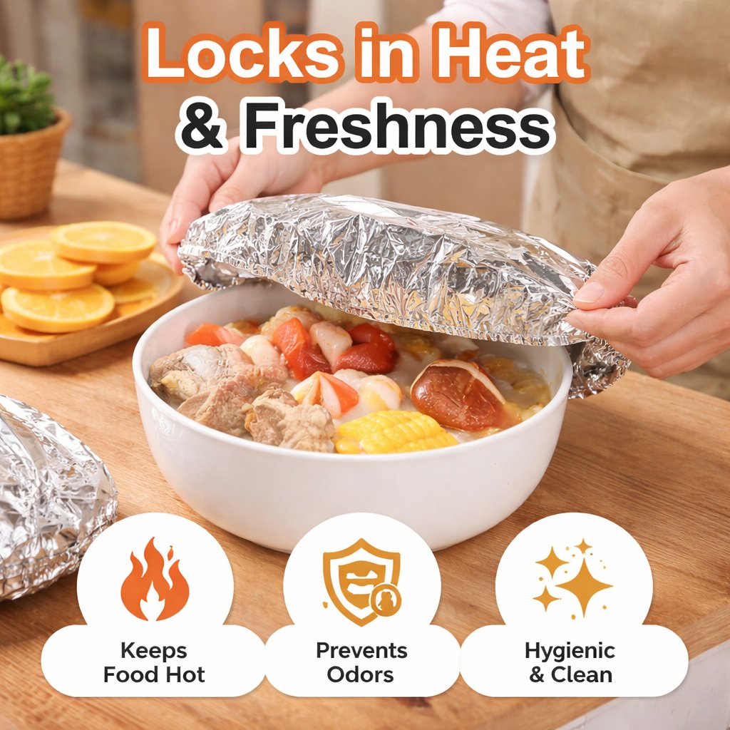 🥘Aluminum Foil Heat Shield Covers – No Plastic
