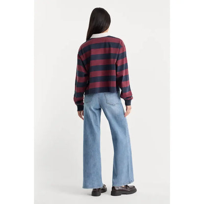Women’s High Waist Wide Leg Palazzo Ankle Jeans