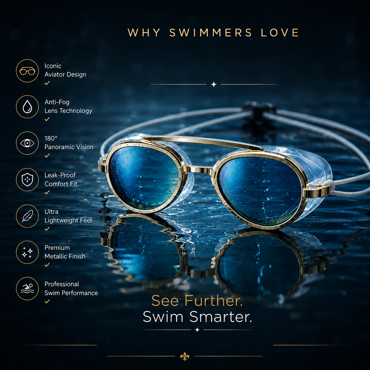 🔥Hot Deal Summer Sale 50%✨Anti-Fog Swim Goggles🏊‍♂️☀️