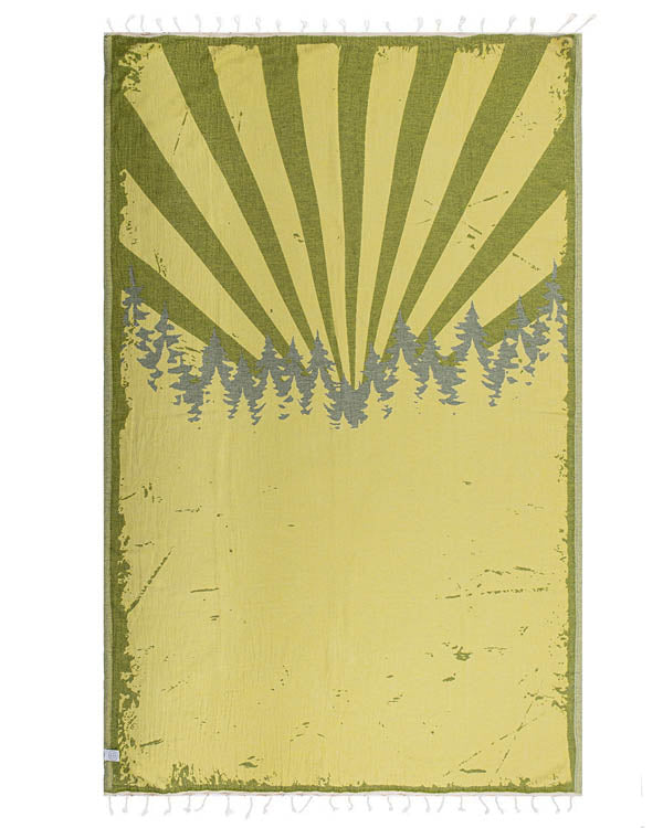 🏖️Daisy Turtle Turkish Cotton Beach Towel – Oversized Sand Resistant Quick Dry Towel