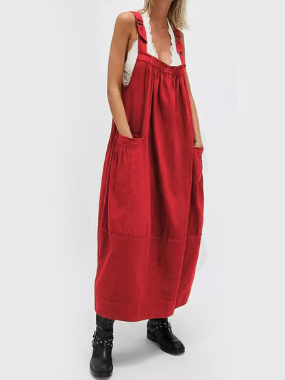 Limited time sale🔥Women's Versatile Overall Maxi Dress