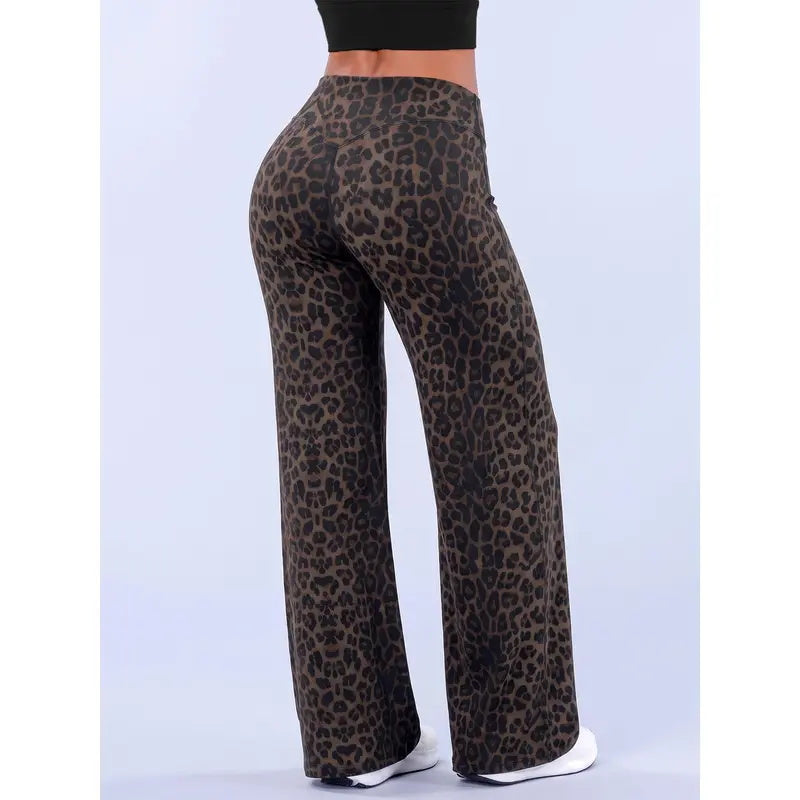 Women's high-waisted flared yoga pants