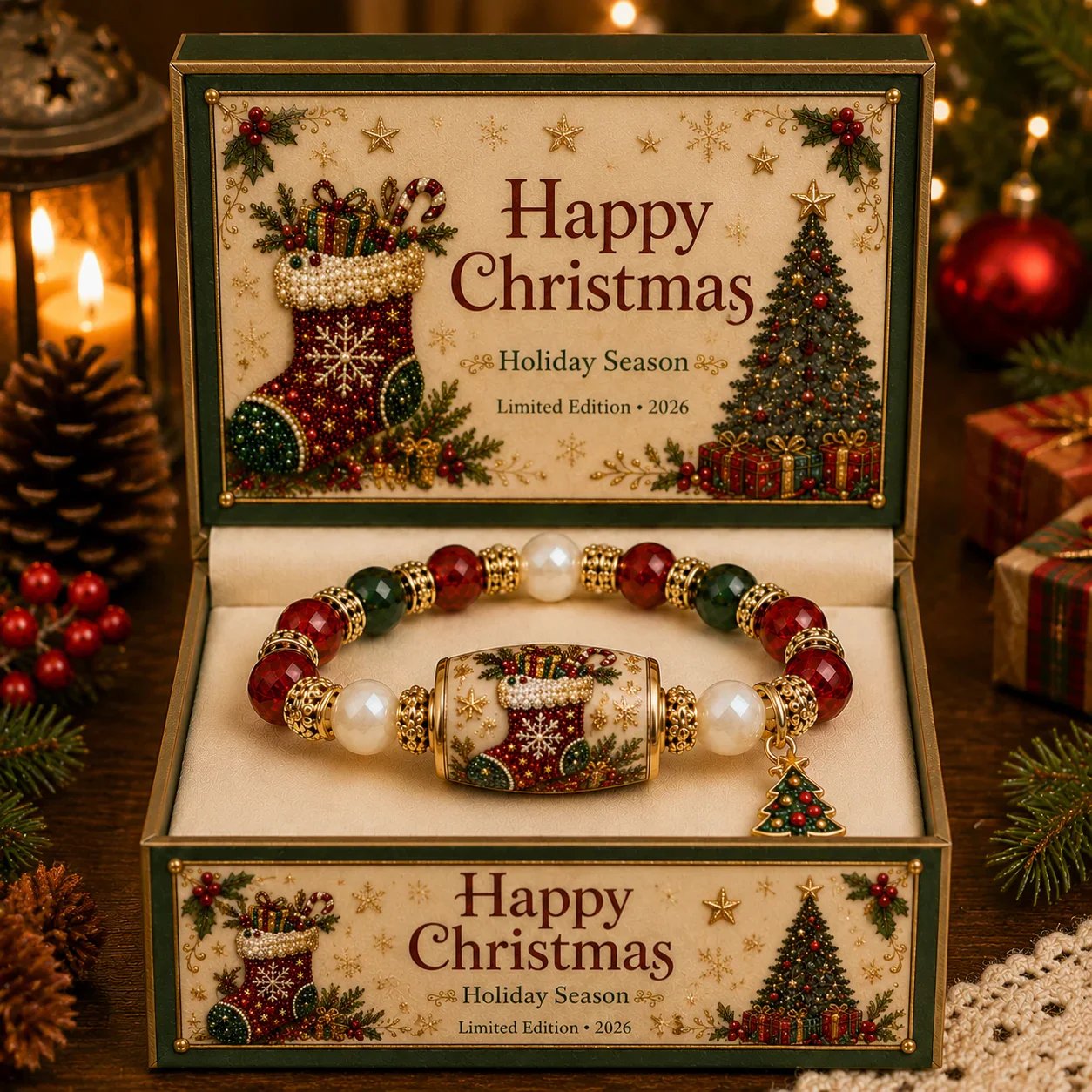 💥🎄🎄 Last Day 49% OFF – 🎄 Christmas Magic Collection Bracelet — Limited Edition