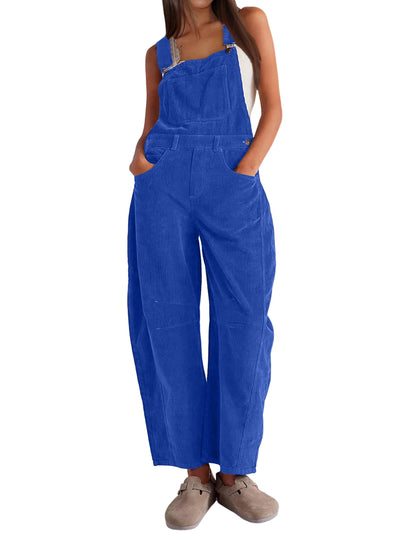 ✨Womens Corduroy Adjustable Wide Leg Romper Overalls