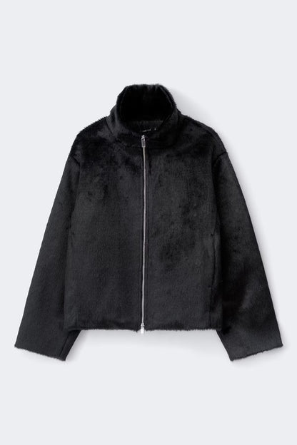 Women's Spotted Print Stand Collar Jacket