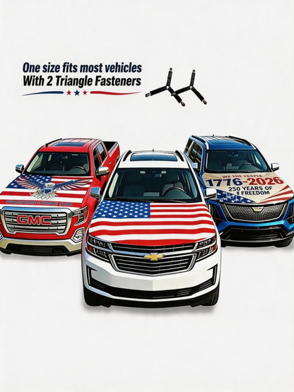 Patriotic American Flag Car Hood Cover 🇺🇸🚗