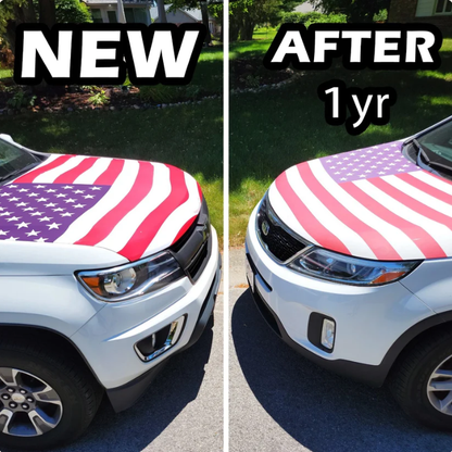 🎉4th Of July Flash Sale 65K+🔥Patriotic American Flag Car Hood Cover 🇺🇸🚗【Buy 2 Free Shipping】