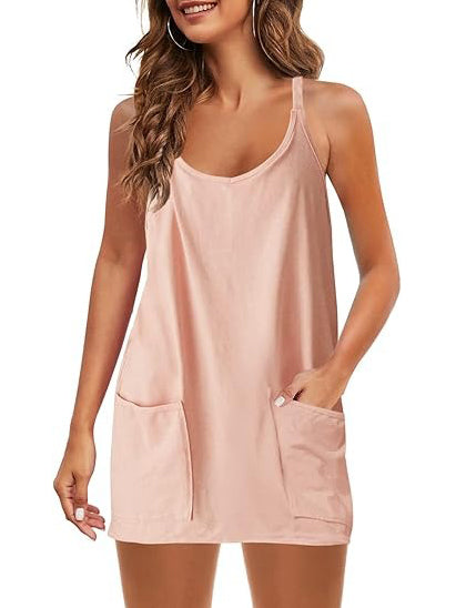 🔥HOT SALE-Women's Tennis Dress with Built-in Shorts and Pockets
