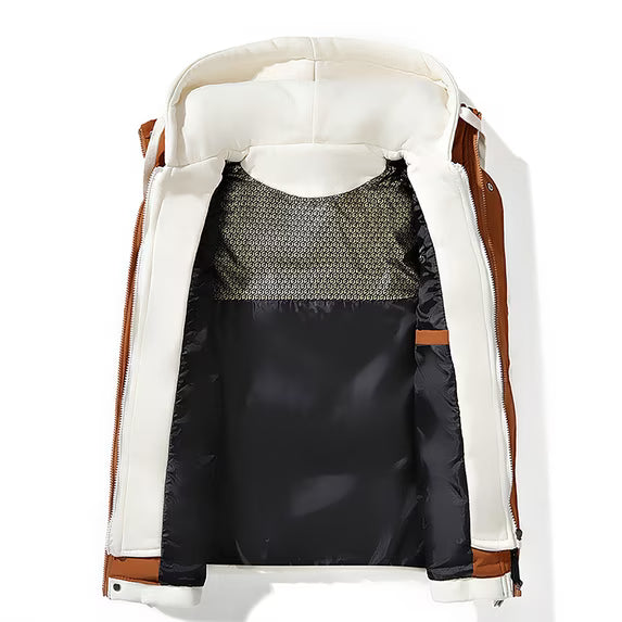 ⏰Hot Sale-Contrast Drawstring Hood Puffer Vest