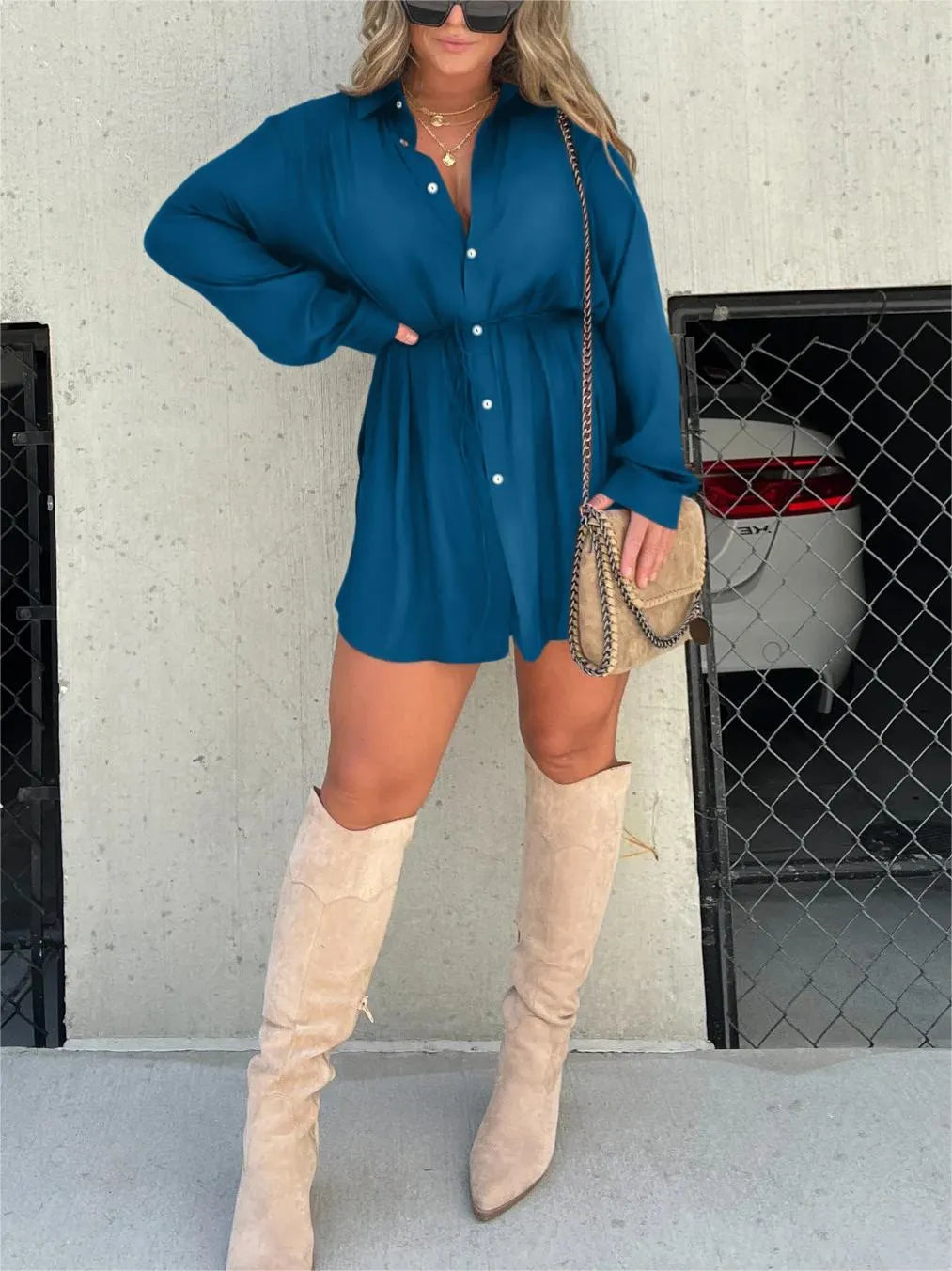 Satin Covered Nights Romper Set (Buy 2 Free Shipping)