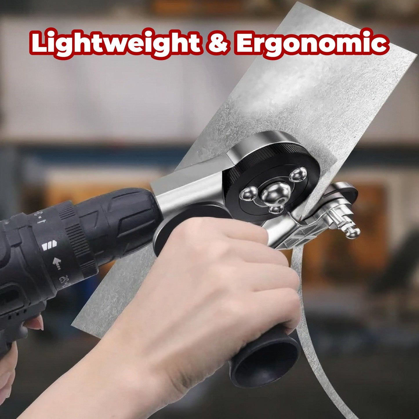 🎉 Hot Sale 49% OFF 🔥 Titanium Drill Nibbler – Sheet Metal Cutting Tool