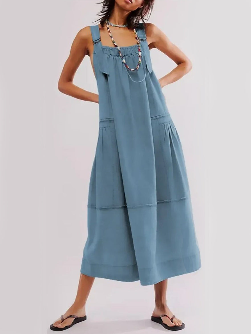 Limited time sale🔥Women's Versatile Overall Maxi Dress