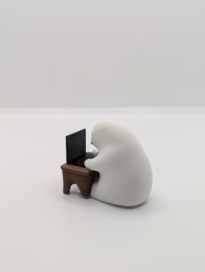Mini Working Polar Bear Figurine