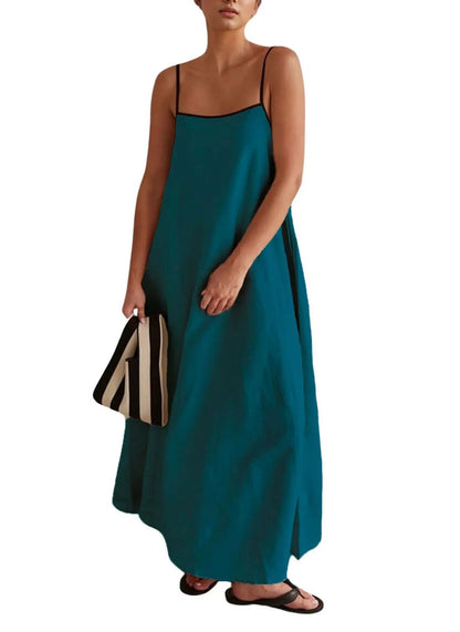 Women's maxi dress Summer Solid Color Loose Long Skirt