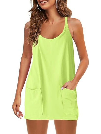 🔥HOT SALE-Women's Tennis Dress with Built-in Shorts and Pockets