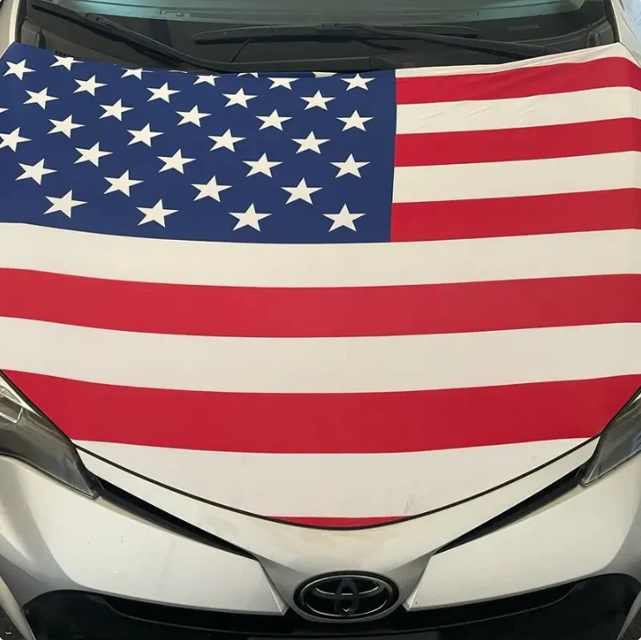 🎉4th Of July Flash Sale 65K+🔥Patriotic American Flag Car Hood Cover 🇺🇸🚗【Buy 2 Free Shipping】