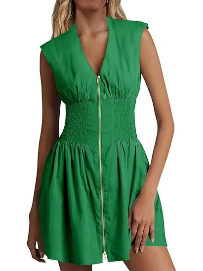 Women's Utility Style Zip Front Tank Dress(Buy 2 Free Shipping)