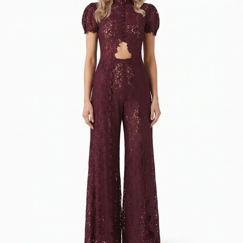 LikeMyChoice Boho Short-Sleeve Shirt & Wide-Leg Pants Luxury Resort Wear 2-Piece Outfit Satin Fabric Women's Lounge Set for Vacation Vibe Clothes Suits