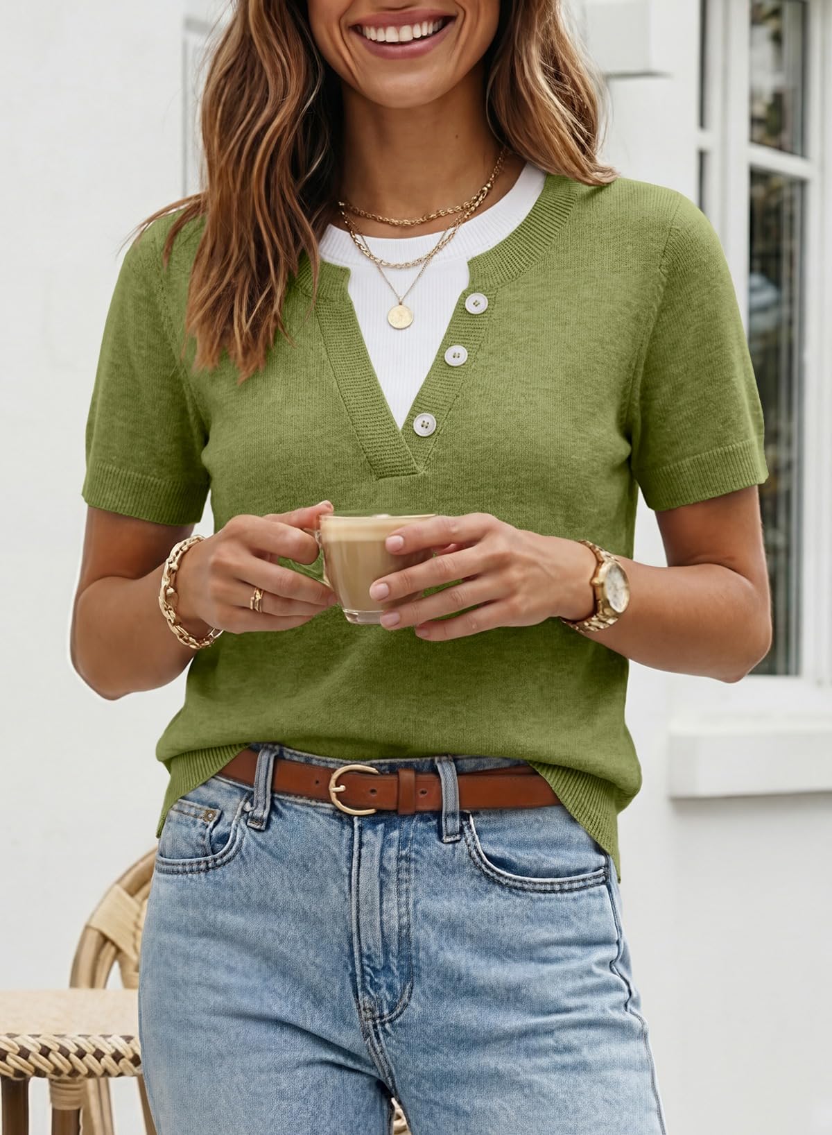 HOT SALE-2026 SummerVibes Women's Casual Short Sleeve Knitwear