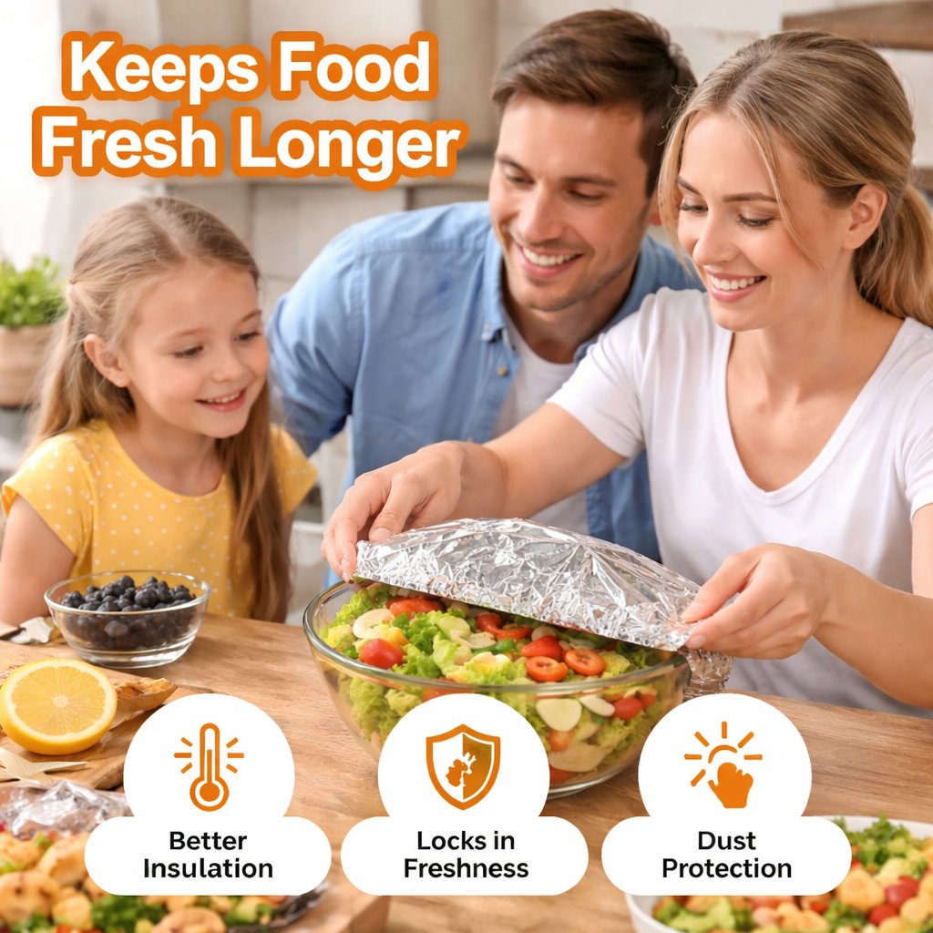 🥘Aluminum Foil Heat Shield Covers – No Plastic