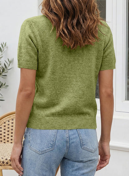 HOT SALE-2026 SummerVibes Women's Casual Short Sleeve Knitwear